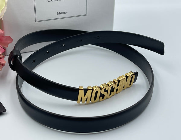 Authentic Moschino Women's Leather Belt