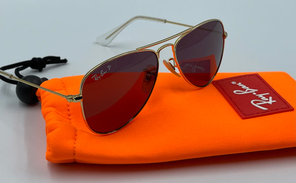 Authentic Kids Ray Ban Aviator Sunglasses 7