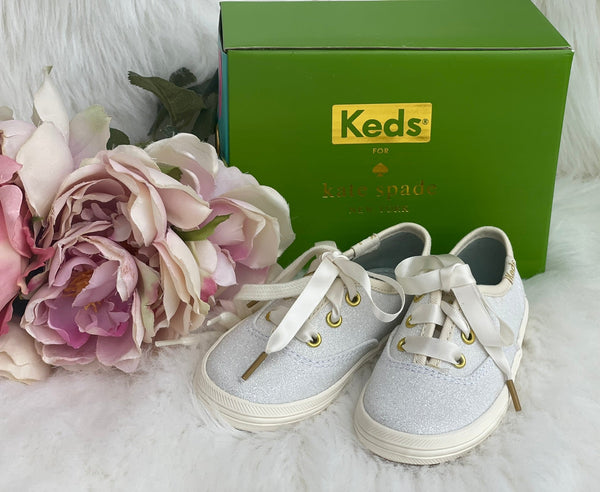 Big Girl Keds Kate Spade New York Champion Glitter Sneakers