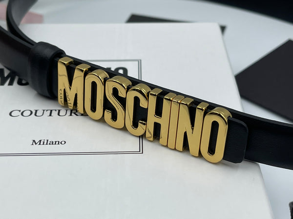 Authentic Moschino Women's Leather Belt