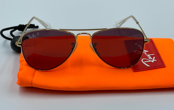 Authentic Kids Ray Ban Aviator Sunglasses 7