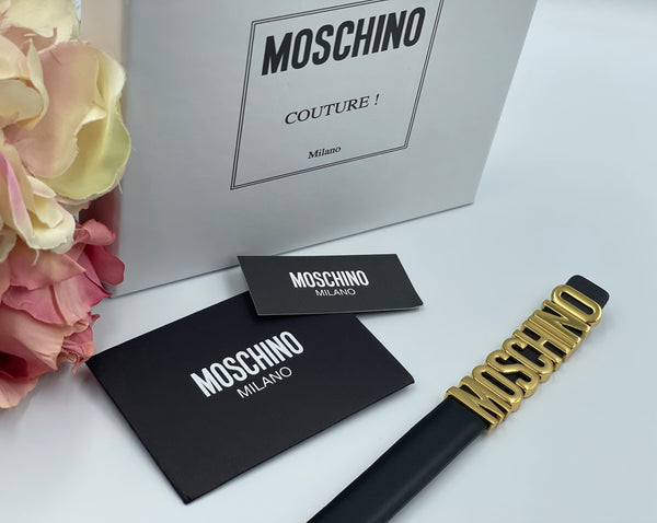 Authentic Moschino Women's Leather Belt