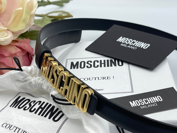 Authentic Moschino Women's Leather Belt