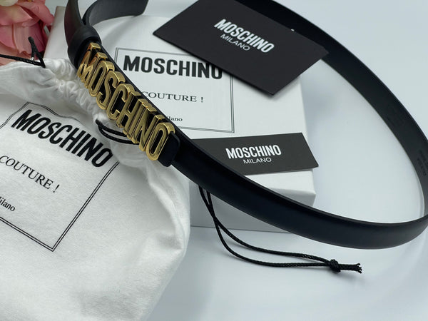 Authentic Moschino Women's Leather Belt