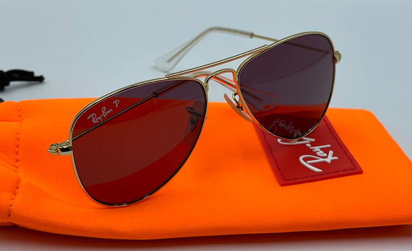 Authentic Kids Ray Ban Aviator Sunglasses 7