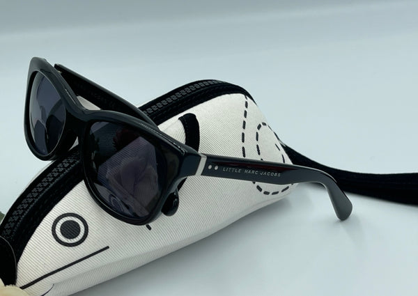 Authentic Kids Marc Jacobs Black Sunglasses Vintage Retro Square