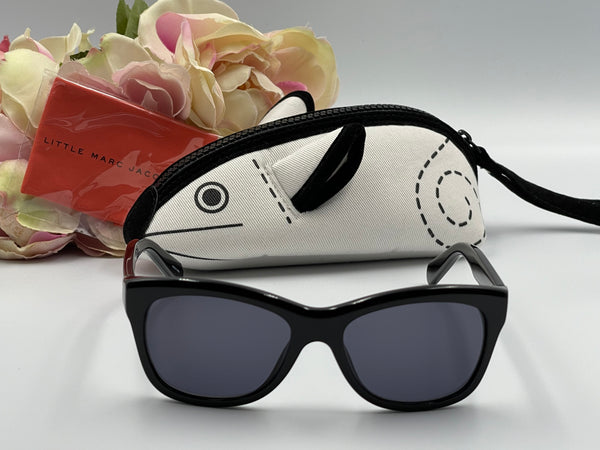 Authentic Kids Marc Jacobs Black Sunglasses Vintage Retro Square