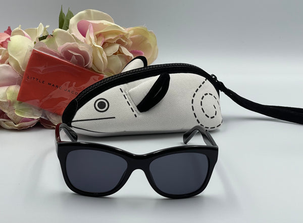 Authentic Kids Marc Jacobs Black Sunglasses Vintage Retro Square