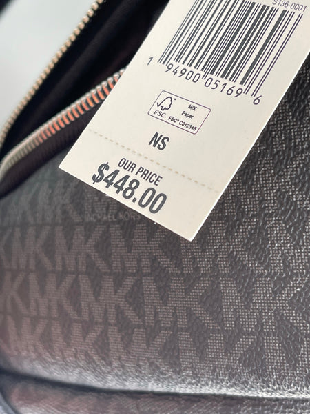 MICHAEL KORS Black Signature Large Backpack