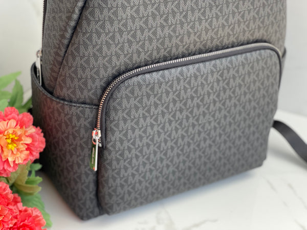 MICHAEL KORS Black Signature Large Backpack