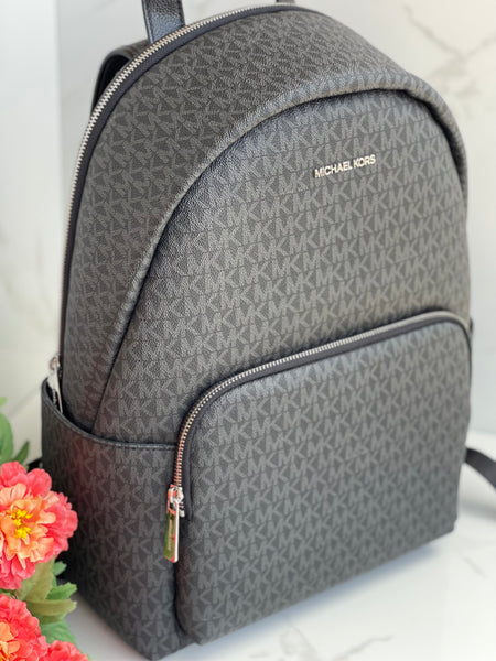 MICHAEL KORS Black Signature Large Backpack