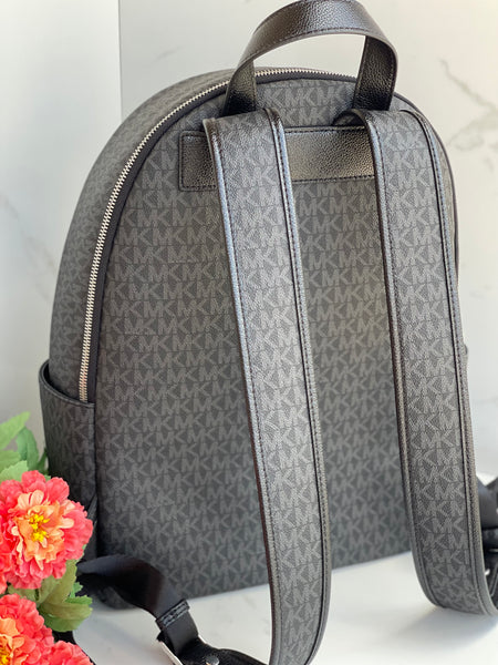 MICHAEL KORS Black Signature Large Backpack