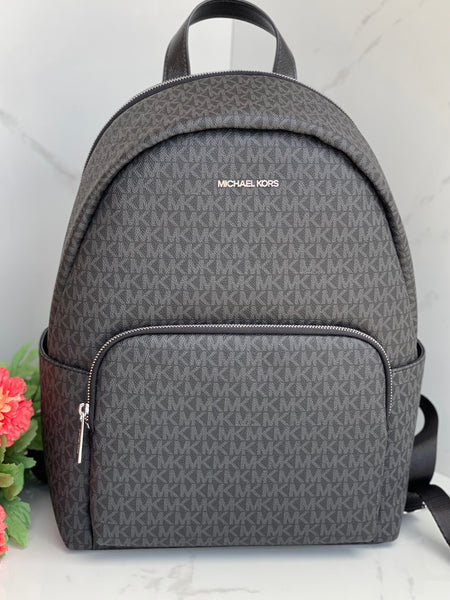 MICHAEL KORS Black Signature Large Backpack