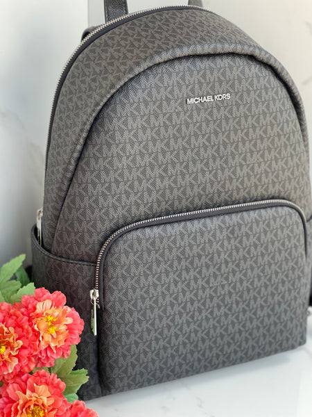 MICHAEL KORS Black Signature Large Backpack