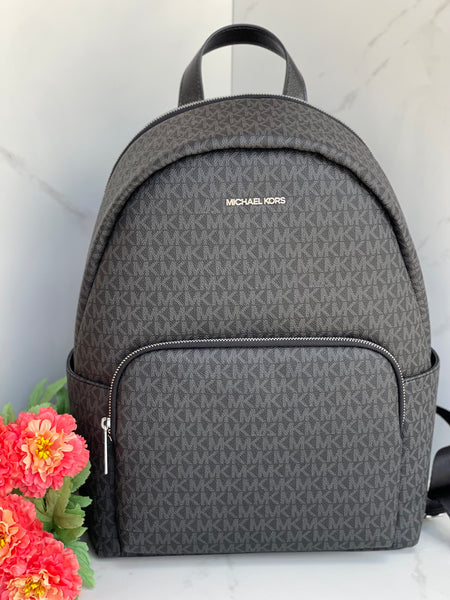 MICHAEL KORS Black Signature Large Backpack