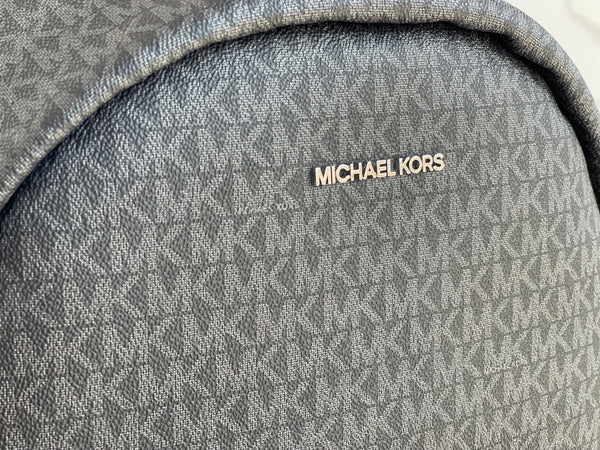 MICHAEL KORS Black Signature Large Backpack