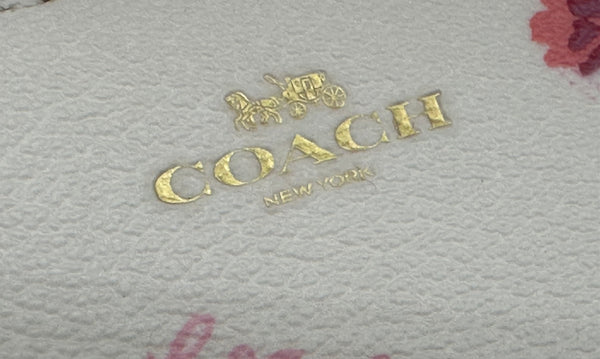 Coach Pink Floral Coin Case