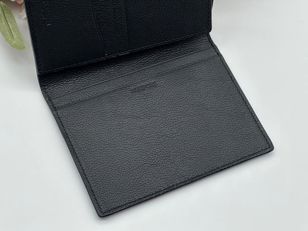 Coach Black Calf Leather Passport Case