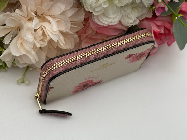 Coach Pink Floral Coin Case