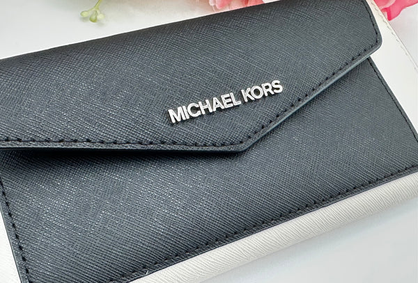 Michael  Kors Saffiano Leather Large Pocket Travel Wristlet Wallet