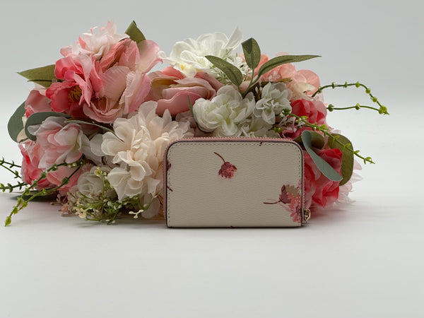 Coach Pink Floral Coin Case