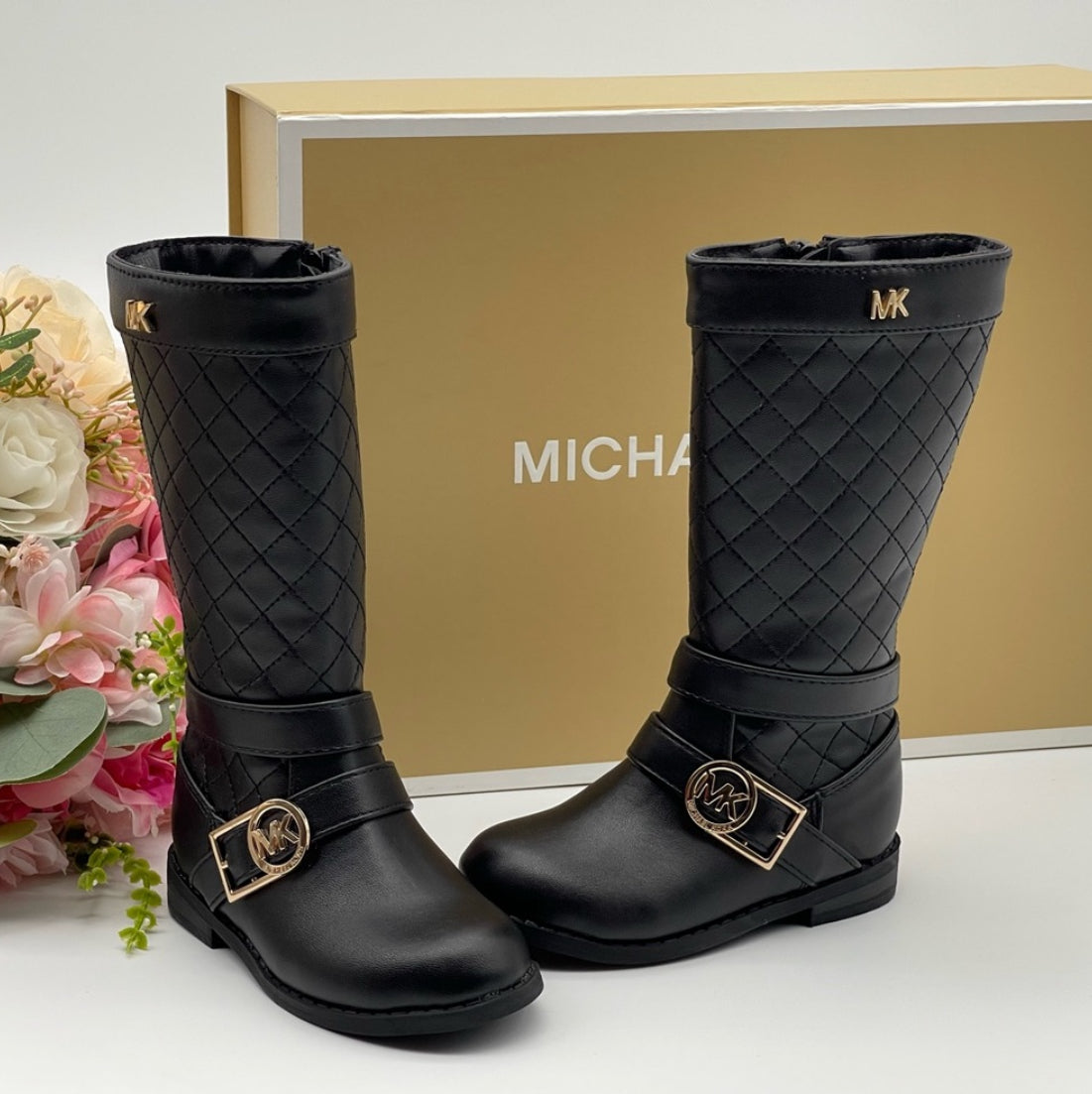 Michael Kors Toddler Girls Emma Thriller Quilted Boots