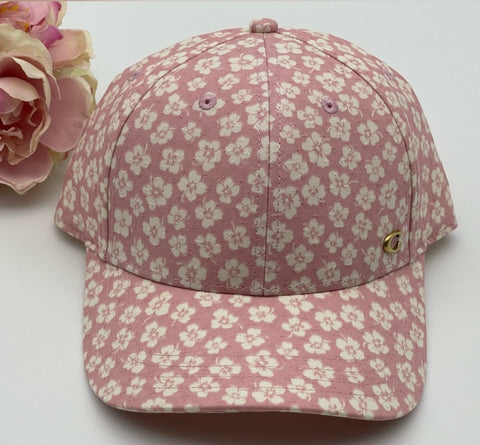 Coach Baseball Hat With Graphic Ditsy Print