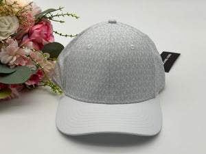 Michael Kors Men's Baseball Hat OS White MK SIG SPORT Performance