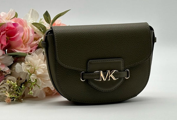 Michael Kors Small Leather Saddle Crossbody Bag