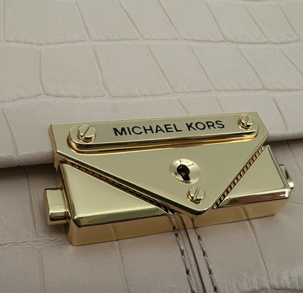 Michael Kors Crocodile Embossed Leather Crossbody Bag