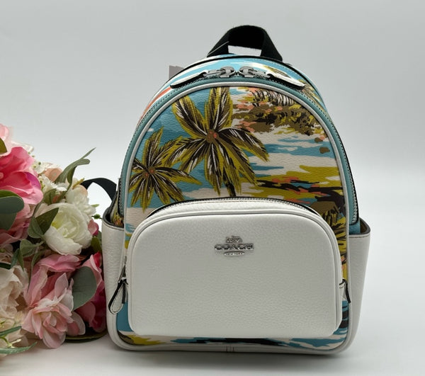 Coach Hawaiian Print Mini Backpack