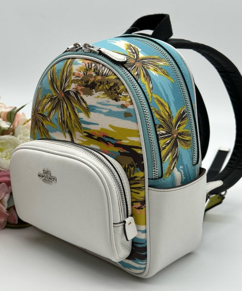 Coach Hawaiian Print Mini Backpack