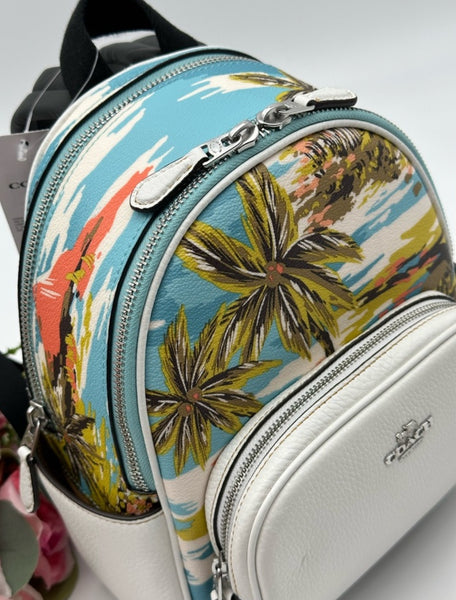 Coach Hawaiian Print Mini Backpack