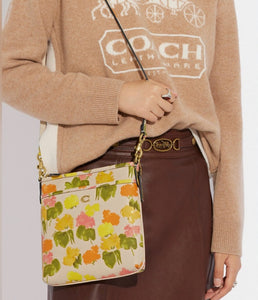 Coach Messenger Crossbody With Floral Print