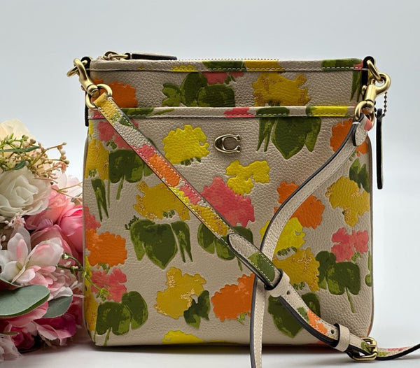 Coach Messenger Crossbody With Floral Print