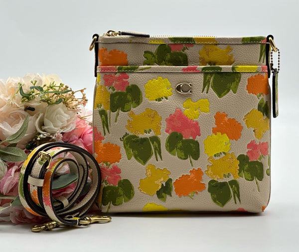 Coach Messenger Crossbody With Floral Print