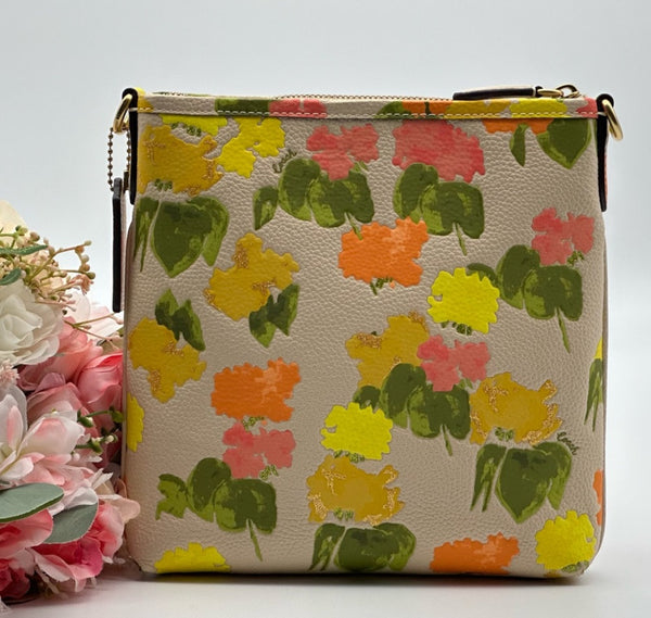 Coach Messenger Crossbody With Floral Print