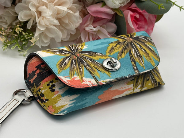 Coach Hawaiian Print Sunglass Case