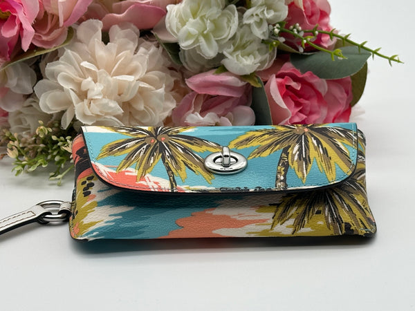 Coach Hawaiian Print Sunglass Case