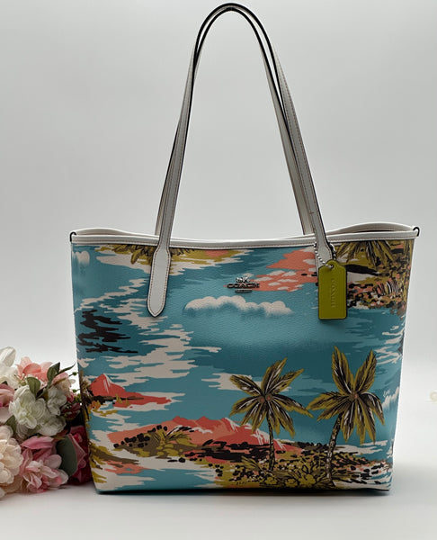 Coach Hawaiian Print Tote