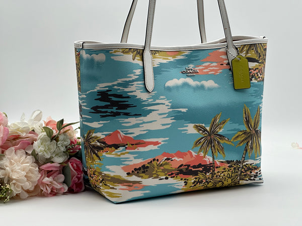 Coach Hawaiian Print Tote