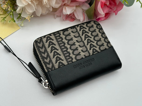 Authentic Marc Jacobs Monogram Zip Around Wallet