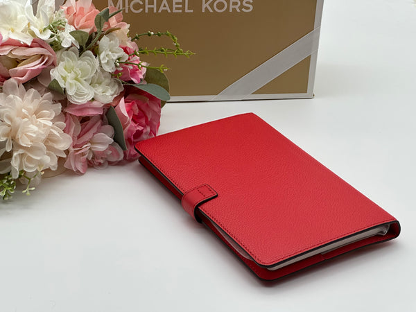 Michael Kors Medium Studded Pebbled Leather Notebook