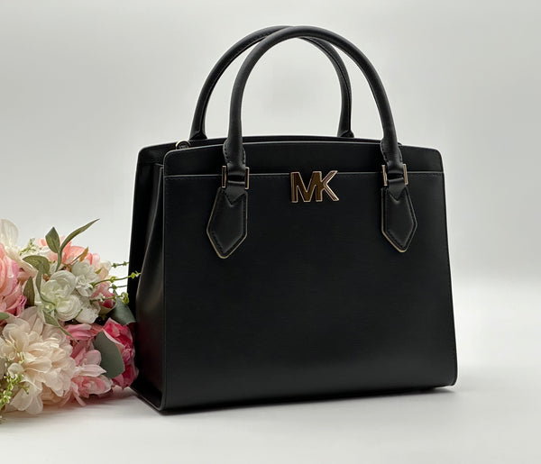 Authentic MICHAEL KORS Black Leather Satchel