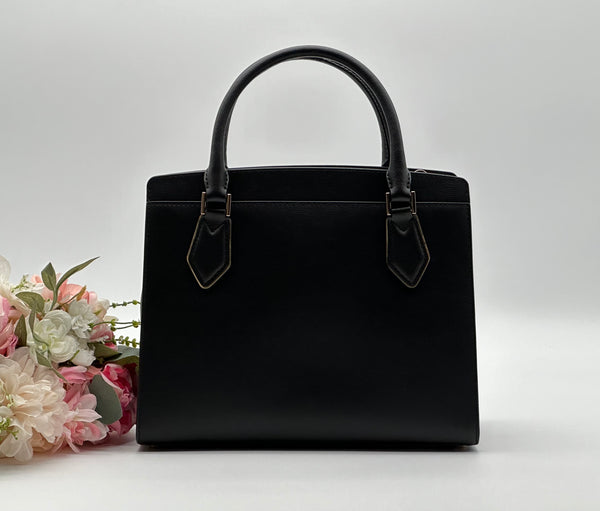 Authentic MICHAEL KORS Black Leather Satchel