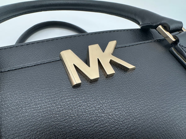 Authentic MICHAEL KORS Black Leather Satchel