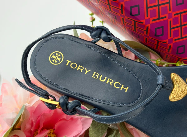 Authentic Tory Burch Capri Fish Sandal Size 6.5