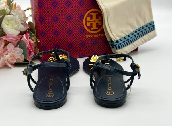 Authentic Tory Burch Capri Fish Sandal Size 6.5
