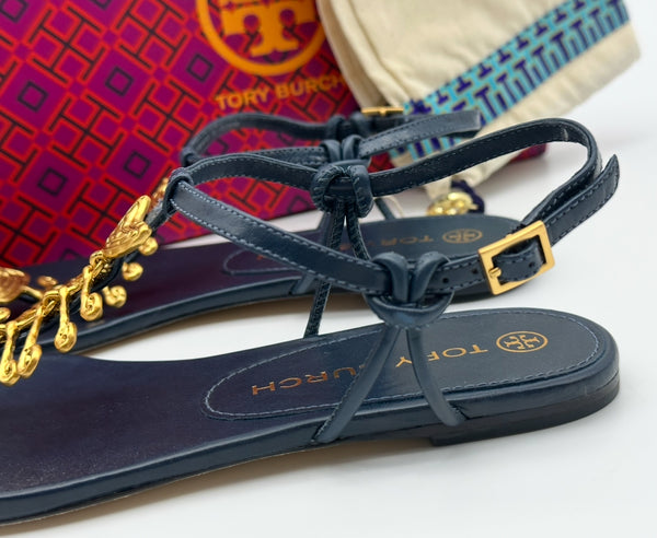 Authentic Tory Burch Capri Fish Sandal Size 6.5
