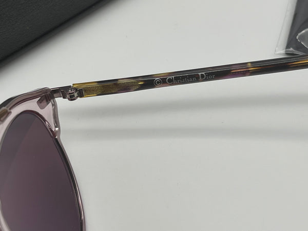 Authentic CHRISTIAN DIOR Pink Blonde/Havana Brown Acetate So Real Brow Bar Sunglasses